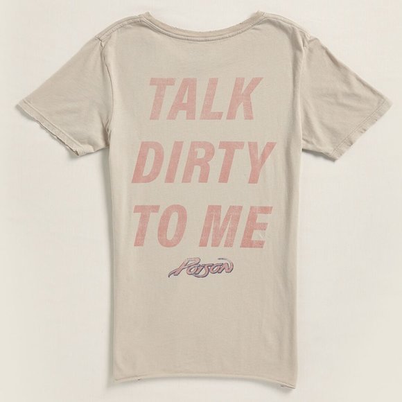 Poison Talk Dirty To Me Short Sleeve Graphic Tee - Picture 2 of 7